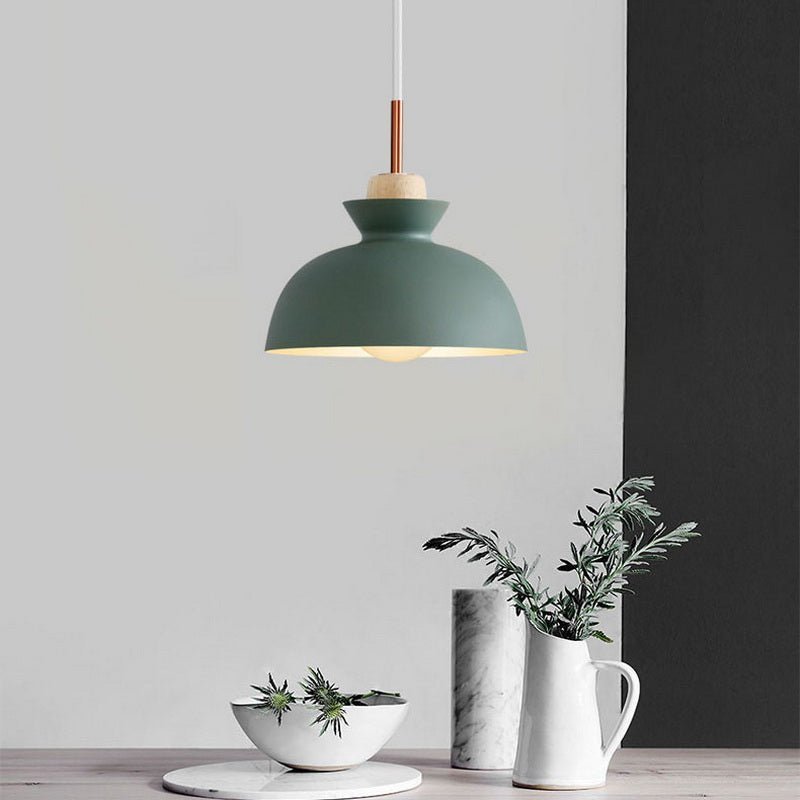 Scandinavian Metal Dome Pendant Light