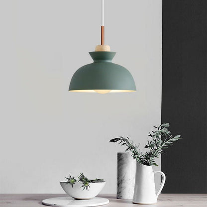 Scandinavian Metal Dome Pendant Light