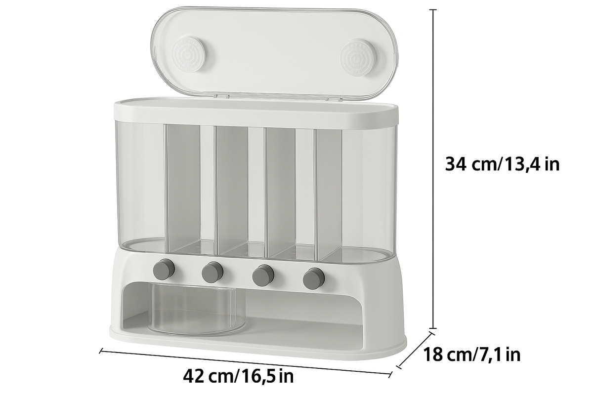 Multi-Compartment Airtight Grain Container