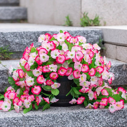 Silk Flower Hanging Basket Display