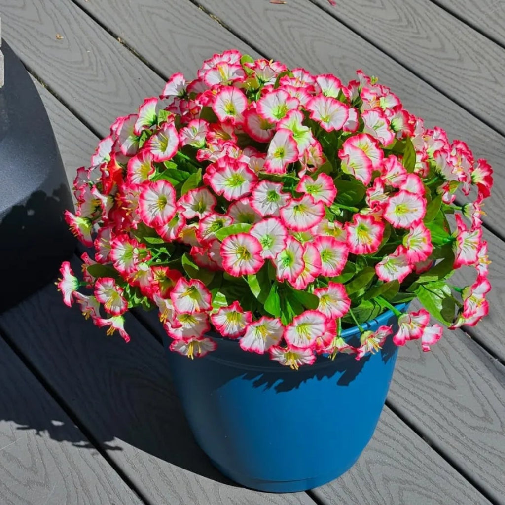 Silk Flower Hanging Basket Display