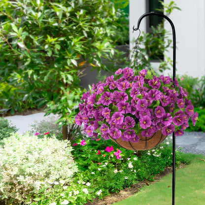 Silk Flower Hanging Basket Display