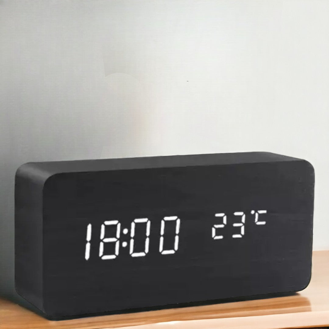 Wooden LED Smart Alarm Clock