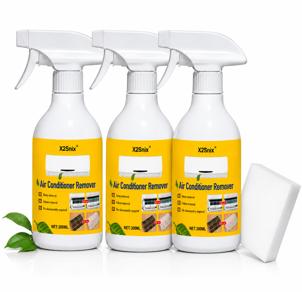 AC Cleaner 3 Bottles with Sponge